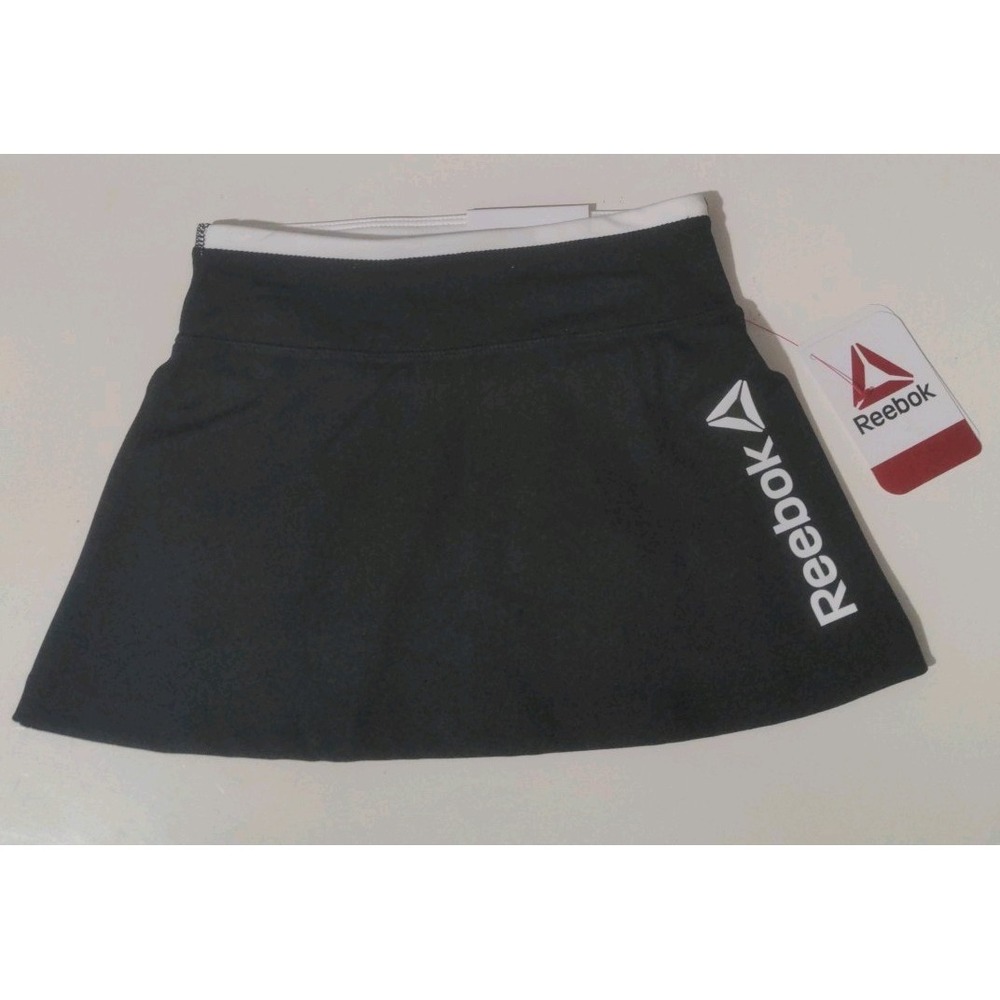Reebok Toddler Girl Black & White Skort. Size XS 4-5 NWT